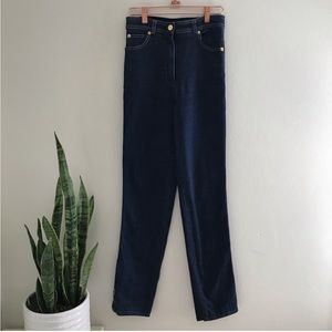 St. John Sport Skinny Jeans Ankle Zipper High Rise Blue 2